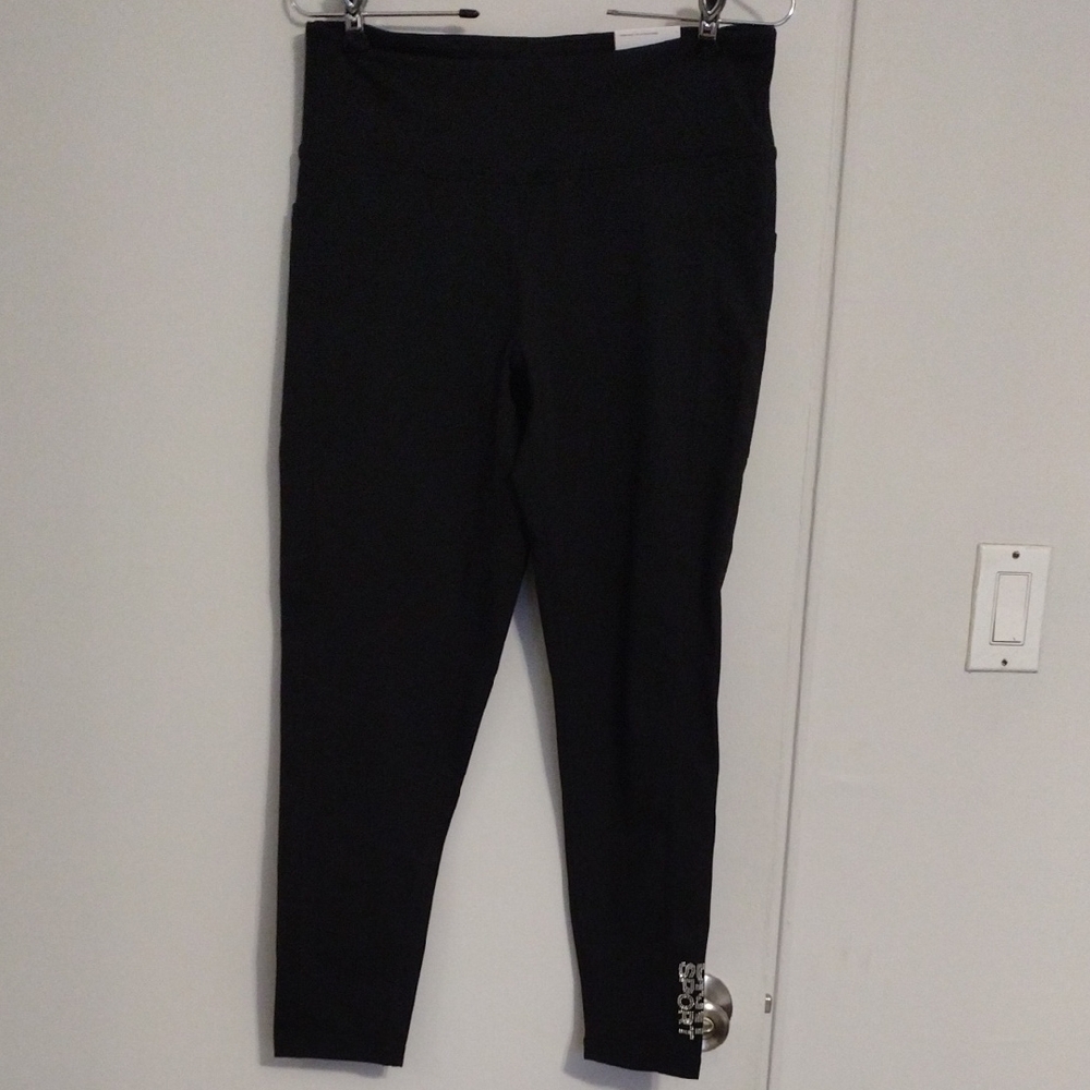 DKNY Black Stretch Leggings